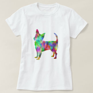 Camiseta Multi roupa da chihuahua da cor