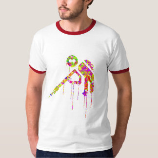 Camiseta Multi-Splat feliz do disparador