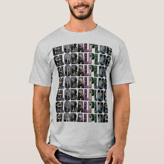 Camiseta Multi Tshirt cinzento do globalplug da cor