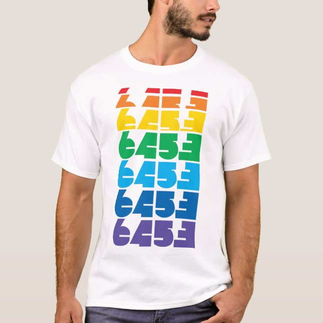 Camiseta multicolor 6453 Block masculina (Frente)