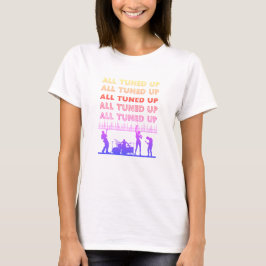 Camiseta multicolor de banda de rock All Tuned Up