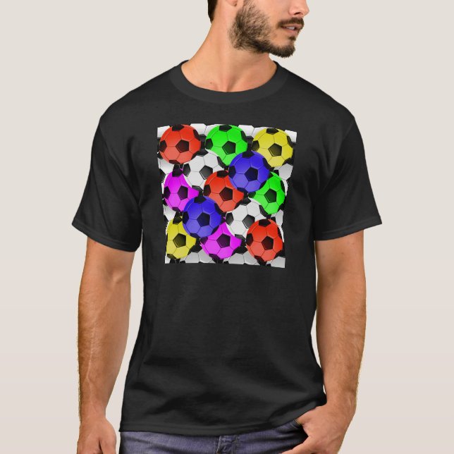 Camiseta Multicolored American Soccer or Football (Frente)