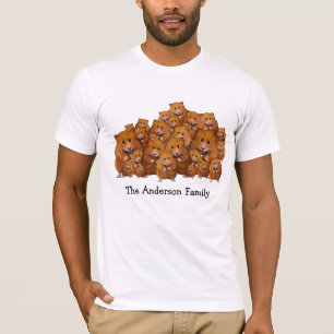 Camiseta Multidão de hamster: Arte: Grande família: Bonit