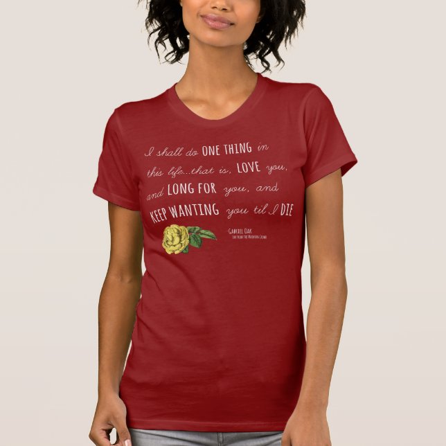 Camiseta Multidão de Madding "uma obscuridade floral da (Frente)