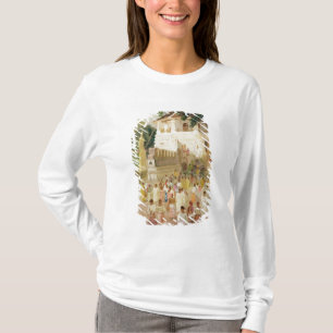 Camiseta Multidões em um monumento em India, 1895 (w/c &