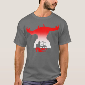 Camiseta Multimédia social do guerreiro do teclado com Trol