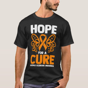 Camiseta Múltipla Sensibilização Para A Esclerose A Borbole