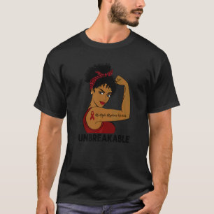 Camiseta Múltiplas Mulheres Negras Guerreiras de Mieloma In