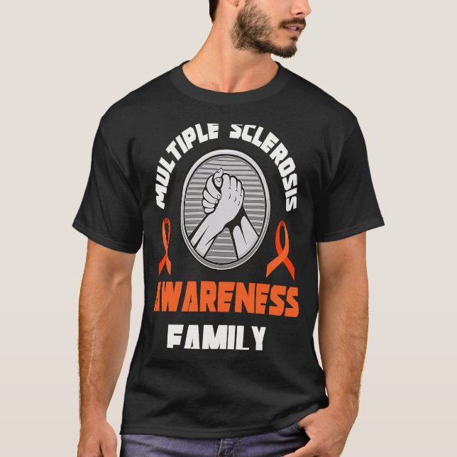Camiseta Multiple Sclerosis Awareness Family MS Warrior Tea (Frente)