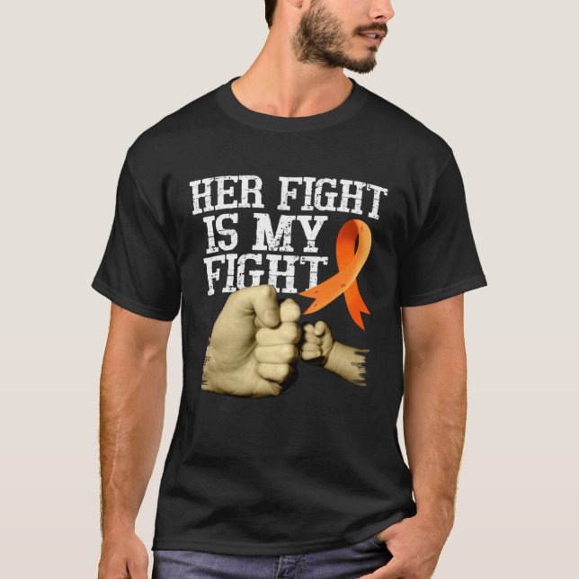 Camiseta Multiple Sclerosis Awareness Her Fight Is My Fight (Frente)