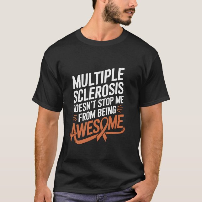 Camiseta Multiple Sclerosis Awareness MS Warrior Family Sup (Frente)