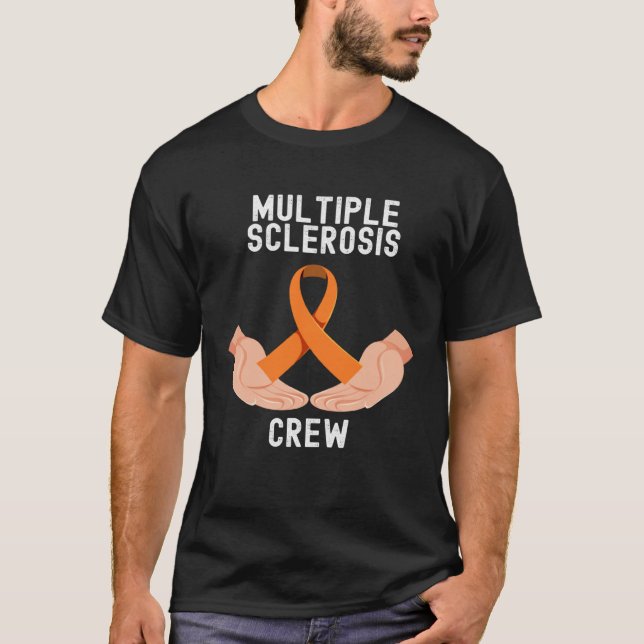 Camiseta Multiple Sclerosis Awareness  Quotes Cute Family (Frente)