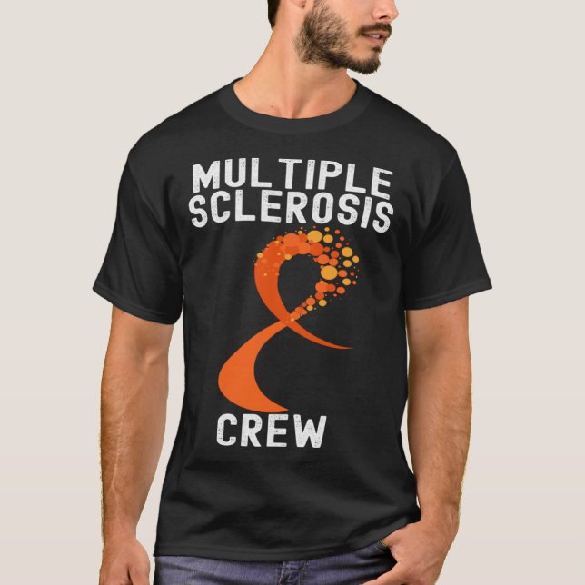 Camiseta Multiple Sclerosis Awareness  Quotes Family Costum (Frente)