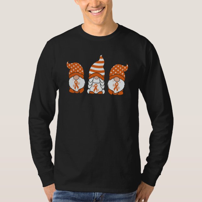 Camiseta Multiple Sclerosis Awareness Three Orange Gnomes M (Frente)