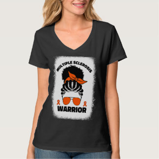 Camiseta Multiple Sclerosis Warrior For Afro Black Women Ms