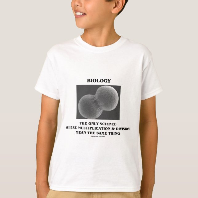 Camiseta Multiplicação da divisão de ciência da biologia a (Frente)