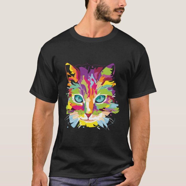 Camiseta Múltiplos Colores de Rato (Frente)
