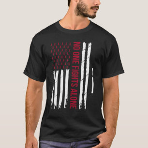 Camiseta Múltiplos Mieloma Sensibilização Borgonha Fita Usa