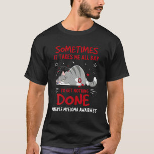 Camiseta Múltiplos Mielomas Sensibilização Cat Fita T Camis
