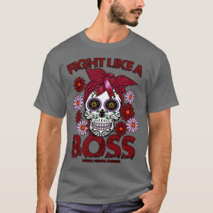 Camiseta Múltiplos Myeloma A consciência luta como chefe