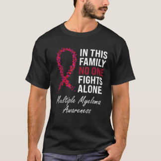 Camiseta Múltiplos Myelomas Sensibilização Família de Fitas
