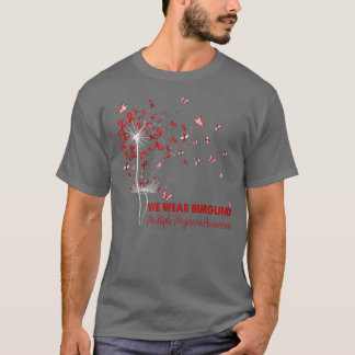 Camiseta Múltiplos Myelomas Sensibilização Fé Esperança Ama