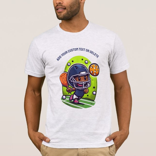 Camiseta Multisport Pickleballer Jogando Futebol Americano (Frente)