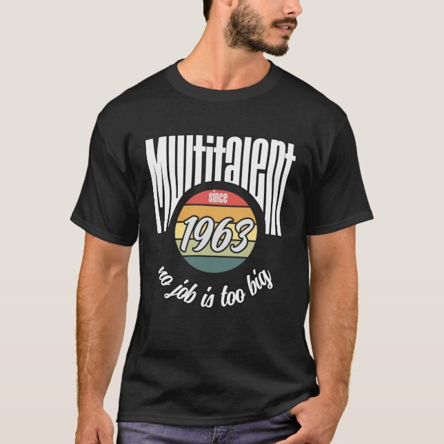Camiseta Multitalent since 1963  Vintage (Frente)