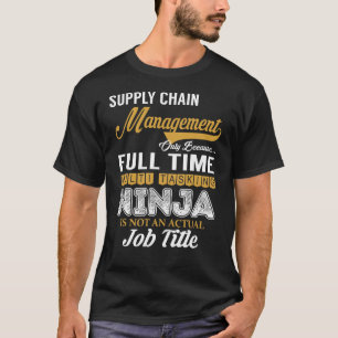 Camiseta Multitarefa do Gerenciamento da Cadeia de Suprimen