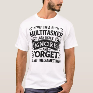 Camiseta Multitarefa Engraçada Sarcástica Encantada Oferta 