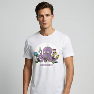 Camiseta Multitarefa – Luloso Polvo Caótico Humor Negro