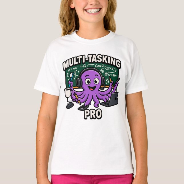 Camiseta Multitarefa Octopus Classroom Learning Pro (Frente)