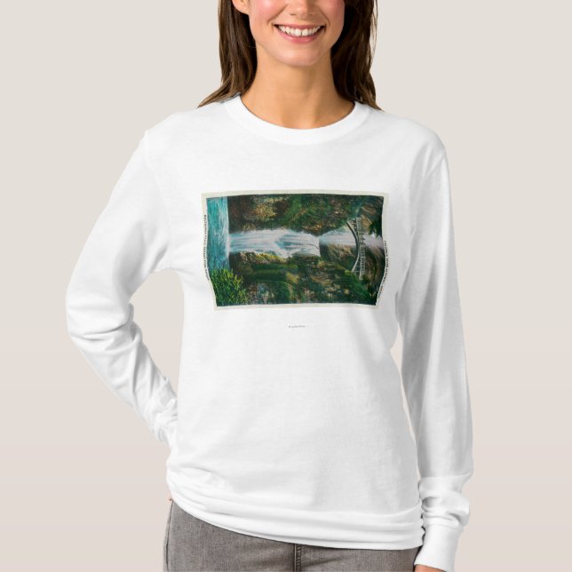 Camiseta Multnomah cai no Rio Columbia (Frente)