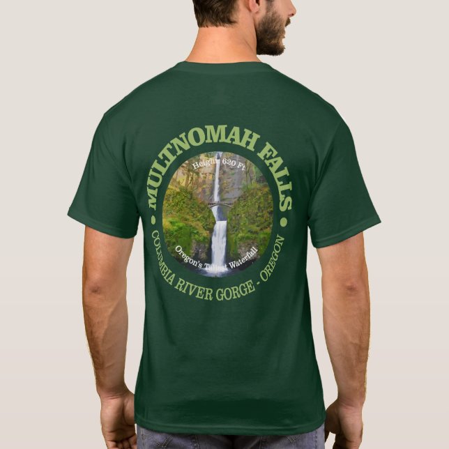 Camiseta Multnomah Falls (Verso)