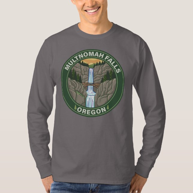 Camiseta Multnomah Falls Oregon (Frente)