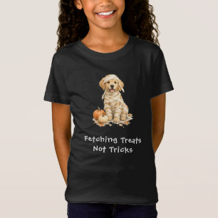 Camiseta Múmia de Halloween Cachorro Cuteis Dourados Truque