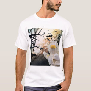 Camiseta Múmia e Morcegos Halloween
