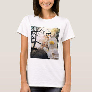 Camiseta Múmia e Morcegos Halloween