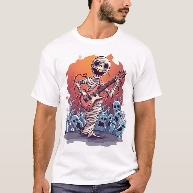 Camiseta Múmia Estrela do Rock (Frente)