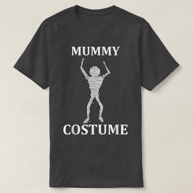 Camiseta Mummy Costume Egípcia Pirâmide Te Assustadora Do H (Frente do Design)