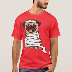 Camiseta Mummy Pug Cute Dog Halloween Costume Pugoentre Fun