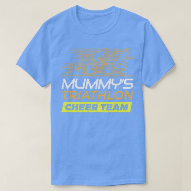 Camiseta Mummys Cheer Team Triathlon (Frente do Design)