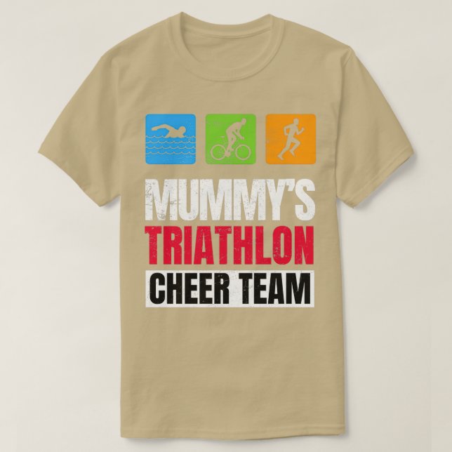 Camiseta Mummys Triathlon Apoiadores Saúde Familiar (Frente do Design)
