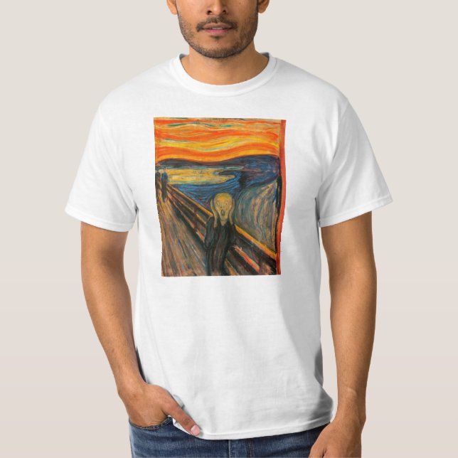 Camiseta Munch o t-shirt do gritar (Frente)
