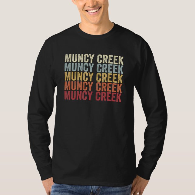 Camiseta Muncy Creek Pennsylvania Muncy Creek PA Retro Vint (Frente)