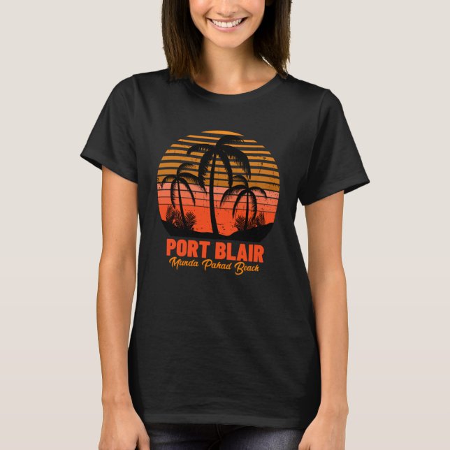 Camiseta Munda Pahad Beach Port Blair (Frente)