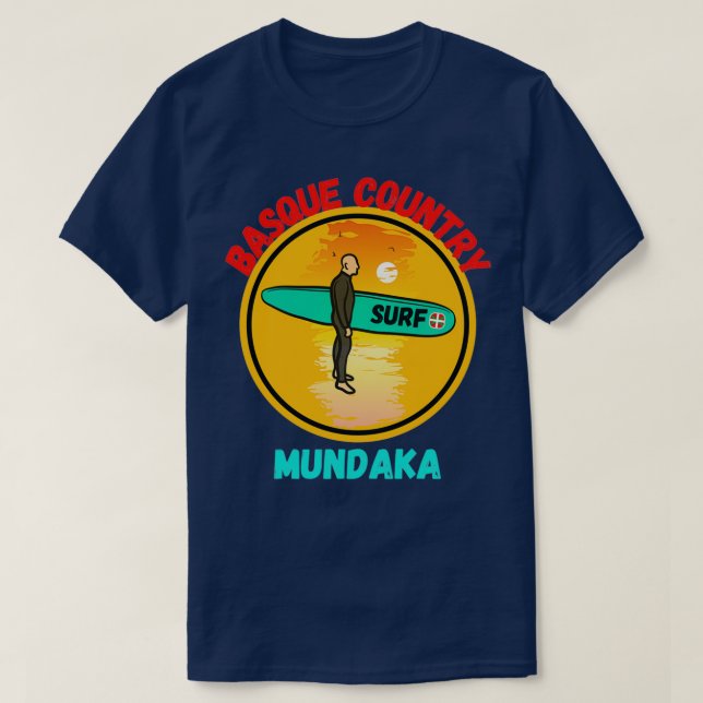 Camiseta mundaka basque country surfTShirt (Frente do Design)