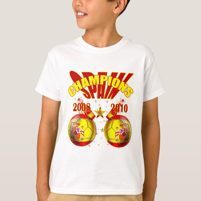 Camiseta Mundo 2008 de Europa da espanha dos campeões 2010 (Frente)