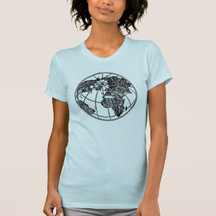 Camiseta Mundo África Ásia Europa