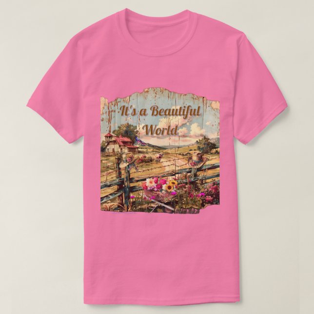 Camiseta Mundo bonito (Frente do Design)